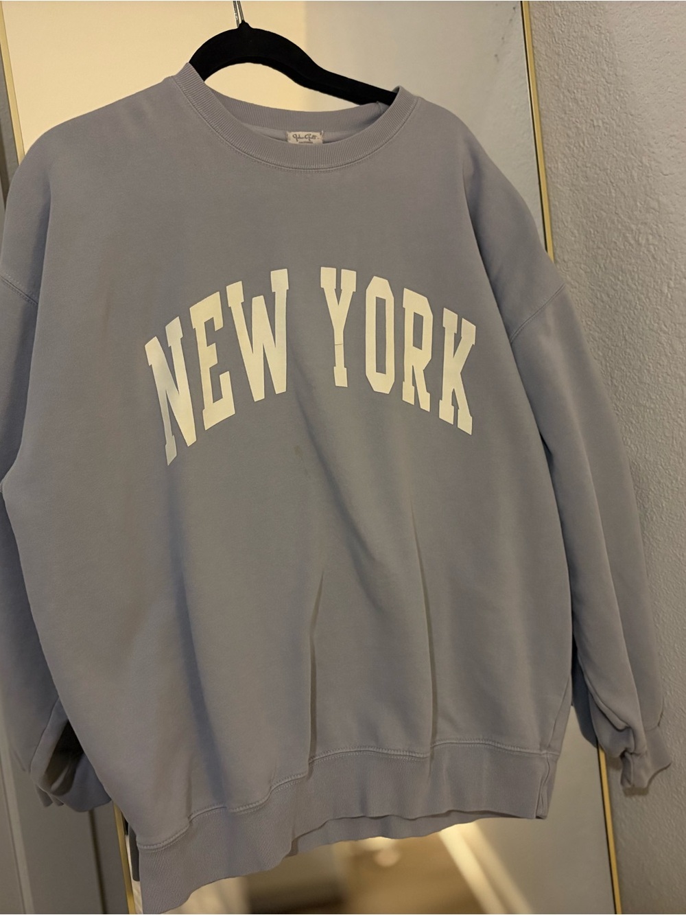 Brandy Melville New York Light Blue Crewneck Sweatshirt